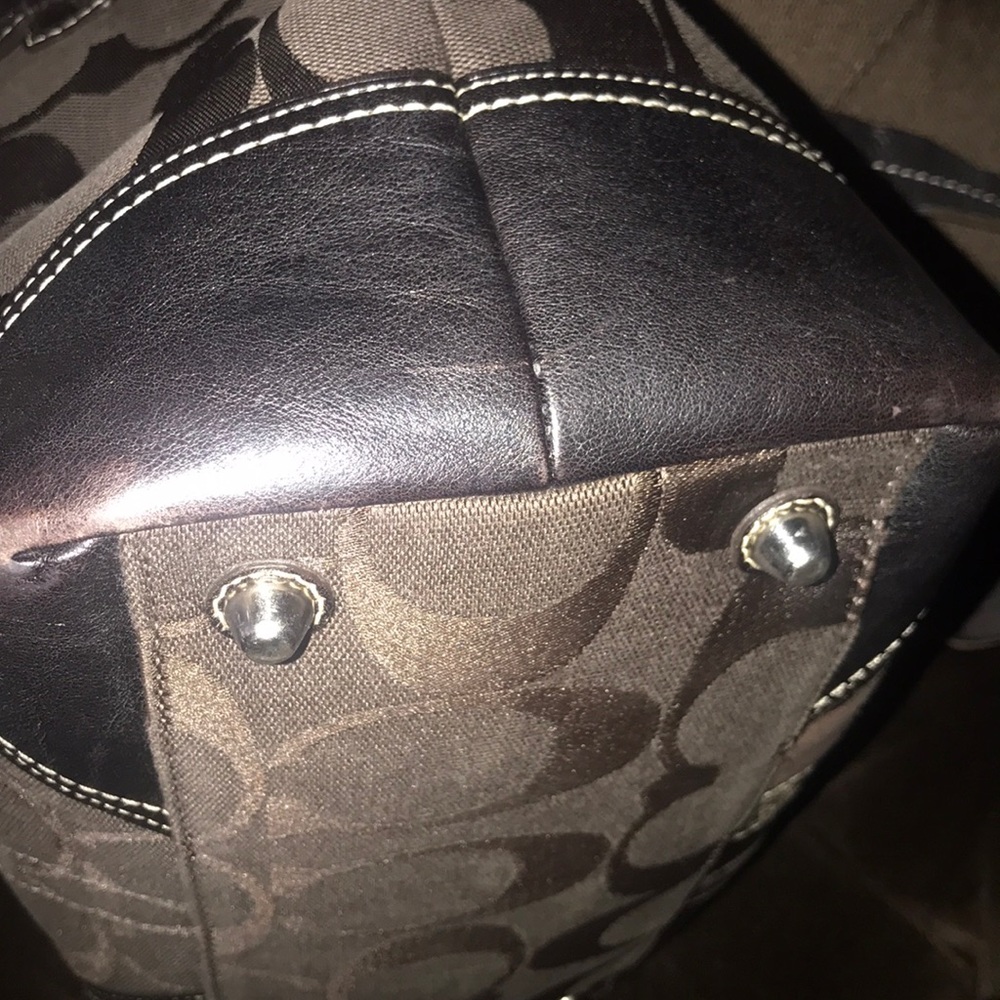 Coach Suede Leather Python Purse - image 6